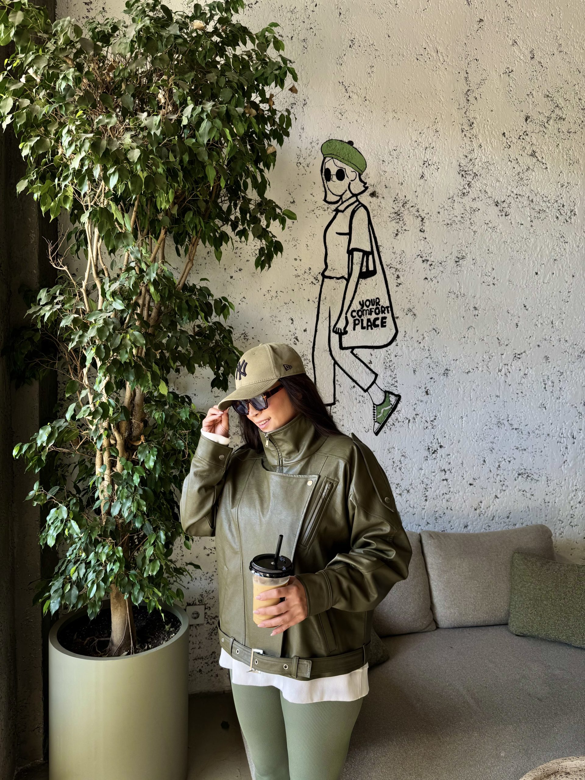 IMG_5159 کت چرم green✨ - Image 1