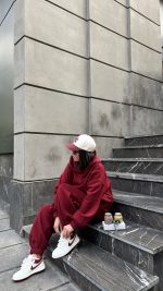 ست هودی شلوار Merlot✨ - Image 2